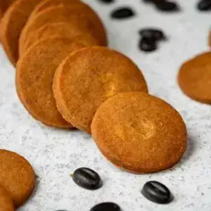 Coffee shortbread cookies