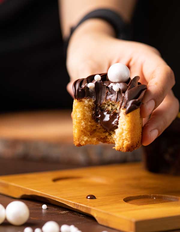 Vanilla centerfilled cupcake